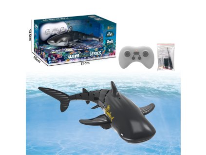 R/C Velryba s vodní fontánou - černá