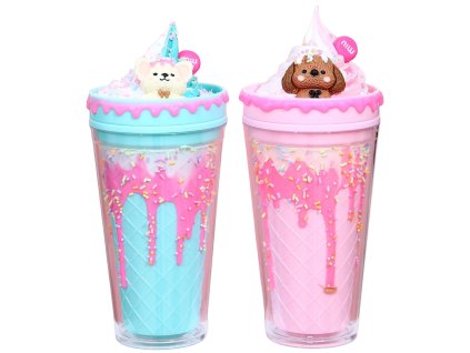Kelímek s víčkem a brčkem Zmrzlinový Medvídek 480ml - více variant