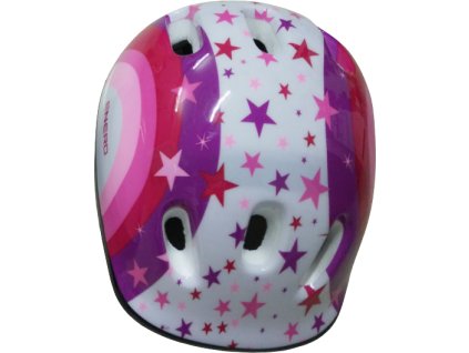 Bezpečnostní helma pro děti - Bílo-růžová (vel. M)