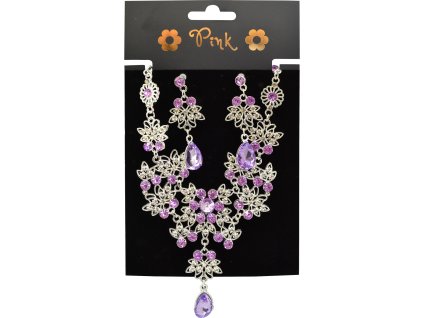 PINK - set Náhrdelník a náušnice Royal Glamour