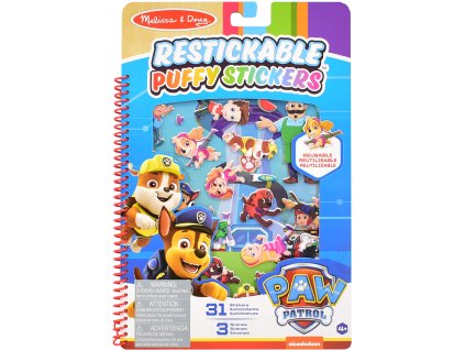 Melissa & Doug - TLAPKOVÁ PATROLA - Kniha s puffy samolepkami - Zátoka Dobrodružství