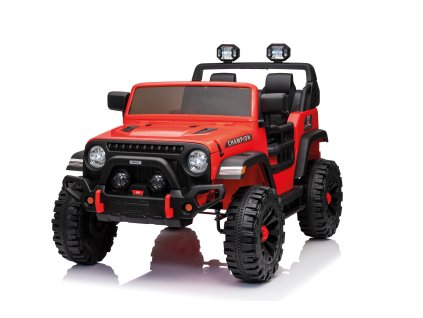 Dětský elektrický JEEP červený + dálkový ovladač
