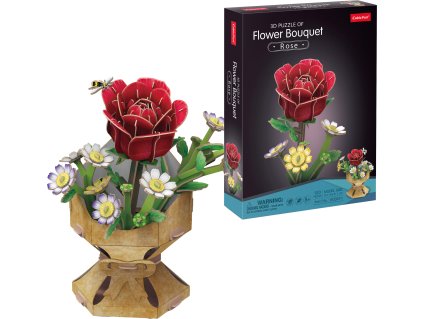 CubicFun - Puzzle 3D Kytice růže 120 dílků