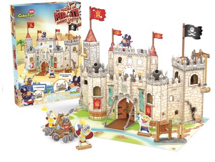 CubicFun - Puzzle 3D Pirátský hrad 183 dílků