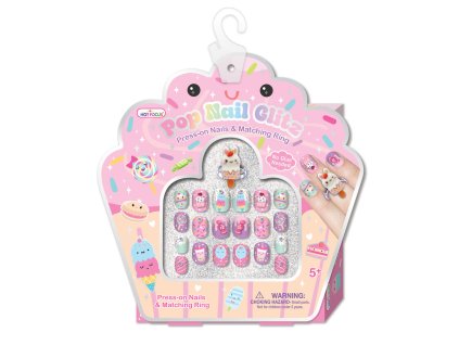 Třpytivé nalepovací nehty Sladkosti