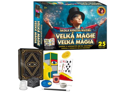 Škola kouzel - Velká magie 25 triků + Dárek v hodnotě 250Kč