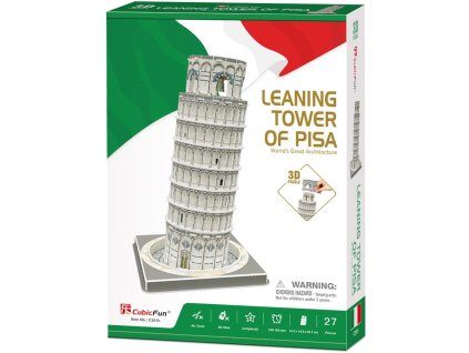 CubicFun - Puzzle 3D Šikmá vež 27 dílků