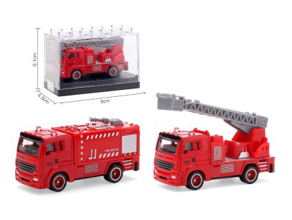 Kovový model hasičského auta 1:64 - více druhů