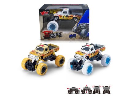 Auto BIG foot Pick-up 1:30 žlutá/bílá - více druhů