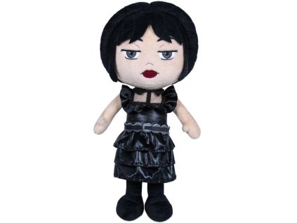 Wednesday Addams plyšová postavička plesové šaty 33 cm