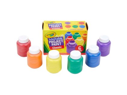 CRAYOLA omyvatelná dětská barva 6 ks