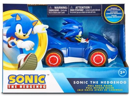 Sonic Autíčko pull back modré