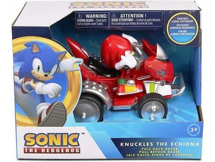 Sonic Autíčko pull back červené