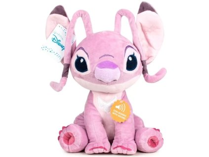 Plyšový ANGEL STITCH růžový se zvukem 30 cm