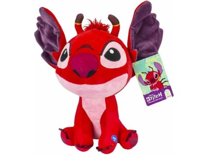 Plyšový LEROY STITCH červený se zvukem 30 cm