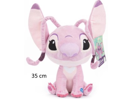 Plyšový ANGEL STITCH růžový se zvukem 35 cm