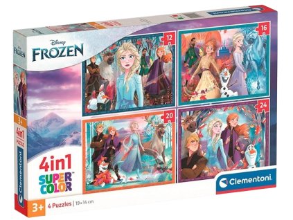 Clementoni - Puzzle 4v1 Ledové Království (12+16+20+24 dílků)