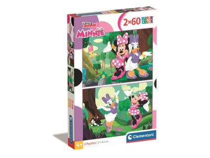 Clementoni - Puzzle 2x60 Disney Minnie
