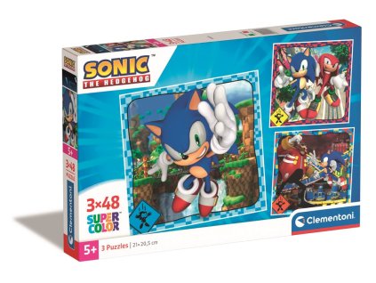 Clementoni - Puzzle 3x48 Square Sonic