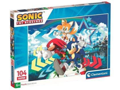 Clementoni - Puzzle 104 Sonic
