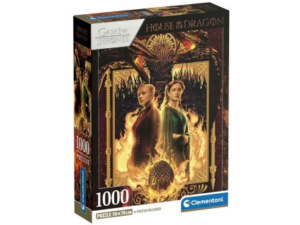 Clementoni - Puzzle 1000 Hra o trůny Rhaenyra