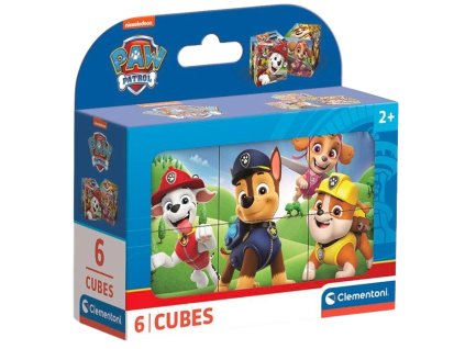 Clementoni - Obrázkové kostky - Tlapková Patrola 6 kostek