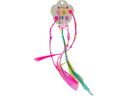 Spona do vlasů 6ks barevné s duhovým příčeskem