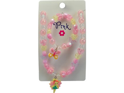 SET Náhrdelník a náramek - Motýl