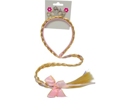 Čelenka s korunkou a copem