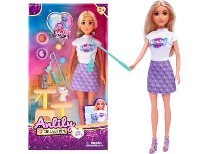 Panenka s kočkami a kočičím stromem