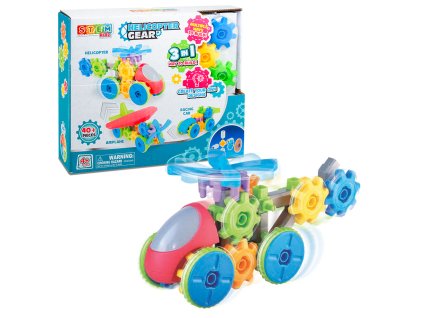 STEM Stavebnice - Vrtulník a závodní auto 3v1