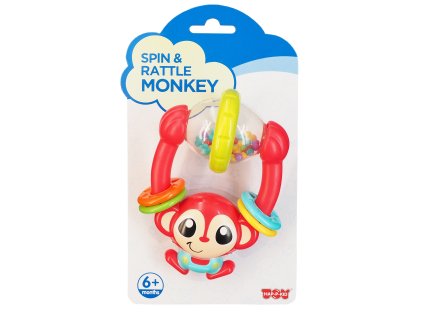 HAP-P-KID Chrastítko pro miminka - Opice