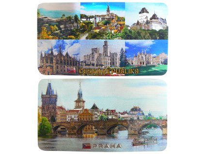 Magnet oboustraný - Česká republika a Praha