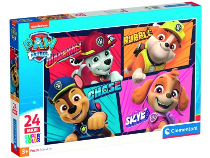 Clementoni - Puzzle Maxi 24 Tlapková Patrola