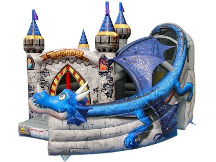 Happy Hop - PROFESIONÁLNÍ Skákací nafukovací hrad Dračí hrad