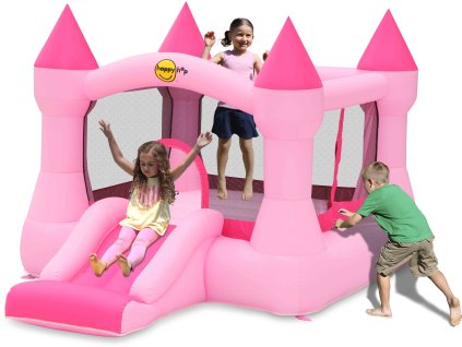 Happy Hop - Skákací nafukovací hrad se skluzavkou růžový