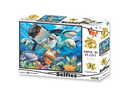 PRIME 3D PUZZLE - Selfie pod vodou 63 dílků