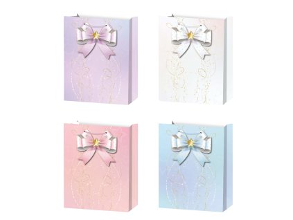 Dárková taška M - Pastel s mašlí