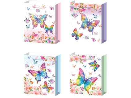 Dárková taška L - Duhový motýl