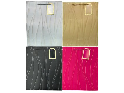 Dárková taška L - Mix color vlny