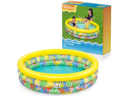 BESTWAY 51203 - Nafukovací bazén Floral Paradise™ Ø 168 x 38 cm