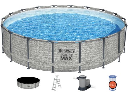 BESTWAY 5618Y - Bazén s konstrukcí Steel Pro Max 549 x 122 cm + kartušová filtrace