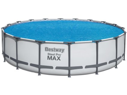 BESTWAY 58173 - Solarní plachta na bazén 527 cm modrá kulatá