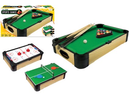 Hra Stolní kulečník 3v1 Triple-Play 60 cm