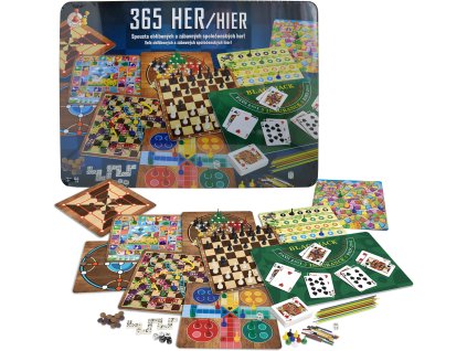 STUDO GAMES - 365 společenských her v plechovém pouzdře