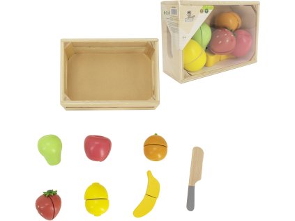 BABU - Dřevěné krájecí ovoce v přepravce