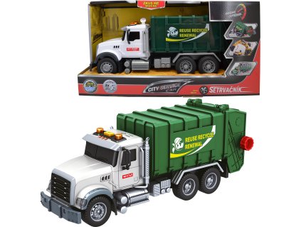 CITY SERVICE CAR - 1:14 - Popelářský vůz (se zvukem, světly a dalšími funkcemi)