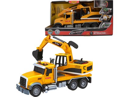 CITY SERVICE CAR - 1:14 - Bagr (se zvukem, světly a dalšími funkcemi)