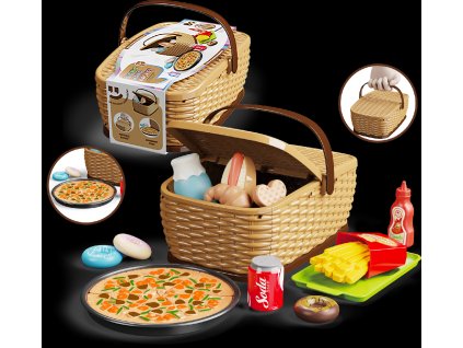 Dětský piknikový košík - Pizza set