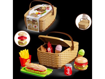 Dětský piknikový košík - Burger set